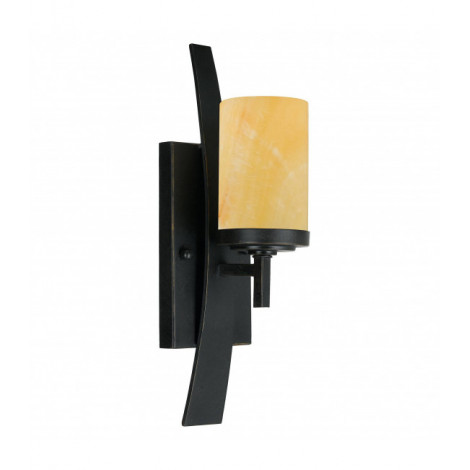 Applique Kyle, fer forgé et onyx, 1 ampoule|Appliques murales|Luminaire Center