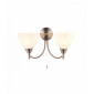 Applique Alton, chrome satiné et verre, 2 ampoules|Appliques murales|Luminaire Center