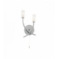 Applique Havana, chrome et verre, 2 ampoules|Appliques murales|Luminaire Center