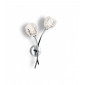 Applique 2 ampoules Maple, chrome et verre|Appliques murales|Luminaire Center