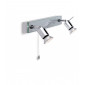 Applique 2 ampoules Aqua, aluminium et verre|Appliques murales|Luminaire Center