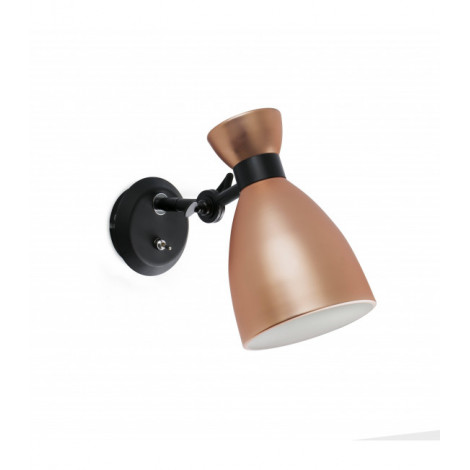 Aplique murale cuivre Retro 1 ampoule|Appliques murales|Luminaire Center