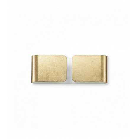 Applique murale Dorée CLIP 2 ampoules Largeur 25 Cm|Appliques murales|Luminaire Center