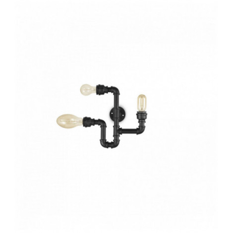 Applique murale Noire PLUMBER 3 ampoules|Appliques murales|Luminaire Center