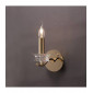Applique murale Nydia avec interrupteur 1 Ampoule doré/cristal|Appliques murales|Luminaire Center