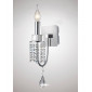 Applique murale Emily avec interrupteur 1 Ampoule chrome poli/cristal|Appliques murales|Luminaire Center