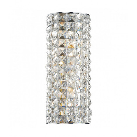 Applique murale Matrix cristal et chrome poli 2 ampoules|Appliques murales|Luminaire Center