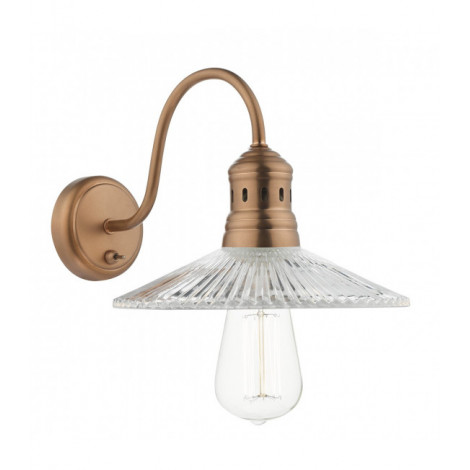 Applique murale Adeline cuivre et verre 1 ampoule|Appliques murales|Luminaire Center