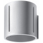 Applique murale INEZ aluminium gris 1 ampoule|Appliques murales|Luminaire Center