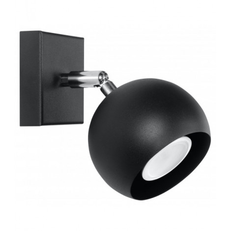Applique murale OCULARE acier noir 1 ampoule|Appliques murales|Luminaire Center