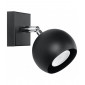 Applique murale OCULARE acier noir 1 ampoule|Appliques murales|Luminaire Center
