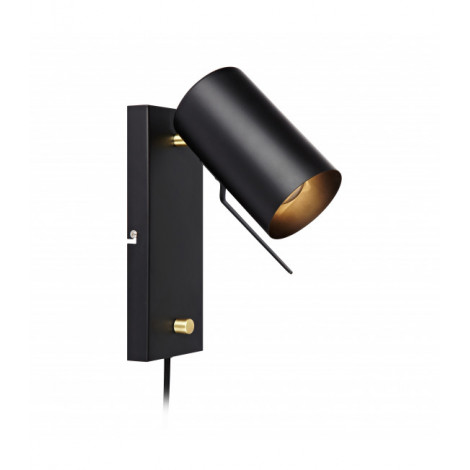 Applique murale CARRIE Noire 1 ampoule|Appliques murales|Luminaire Center