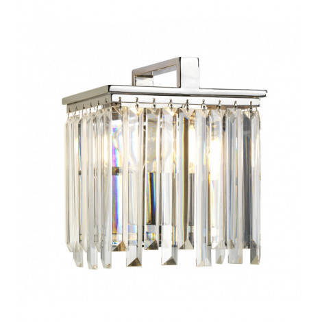 Applique murale Aries Nickel poli avec des cristaux de verre K5 26,2 Cm|Appliques murales|Luminaire Center