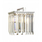Applique murale Aries Nickel poli avec des cristaux de verre K5 26,2 Cm|Appliques murales|Luminaire Center