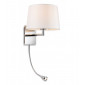 Applique avec liseuse Grand Chrome,crème 1 ampoule 53cm|Appliques murales|Luminaire Center