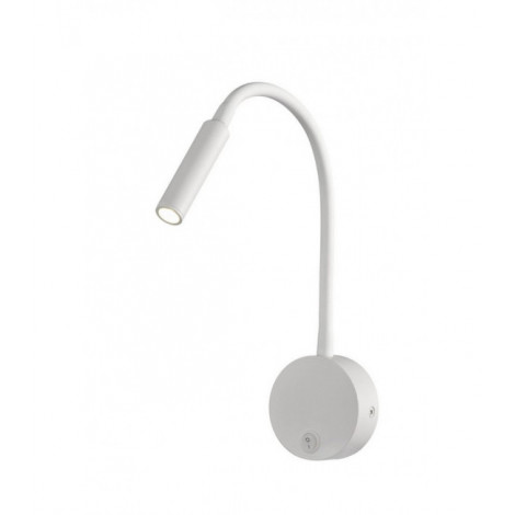 Applique avec liseuse Fusion blanc mat 1 ampoule 44cm|Appliques murales|Luminaire Center