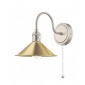 Applique murale Hadano Laiton Vielli,chrome antique 1 ampoule 20cm|Appliques murales|Luminaire Center