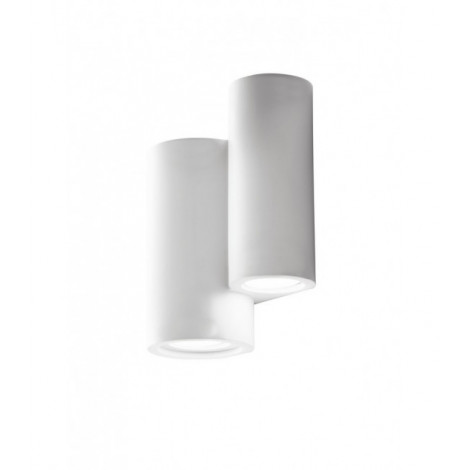 Applique en plâtre Banjie blanc 21 Cm|Appliques murales|Luminaire Center