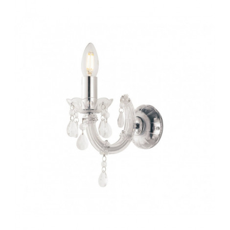 Applique murale Houston 1 ampoule Acrylique Transparent|Appliques murales|Luminaire Center
