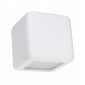 Applique murale Nesta Verre,céramique blanc 1 ampoule 14cm|Appliques murales|Luminaire Center