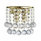 Applique 2 ampoules Hanna, en or et cristal|Appliques murales|Luminaire Center