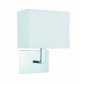 Applique Wall, en chrome avec abat-jour blanc|Appliques murales|Luminaire Center