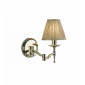 Applique articulée 1 ampoule Stanford, nickel, abat-jour beige|Appliques murales|Luminaire Center