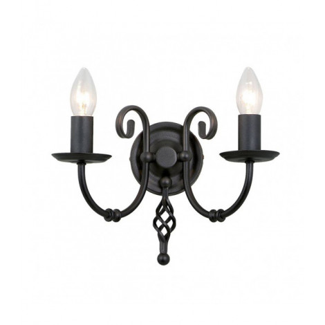 Applique Artisan, noir, 2 ampoules|Appliques murales|Luminaire Center