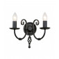 Applique Artisan, noir, 2 ampoules|Appliques murales|Luminaire Center