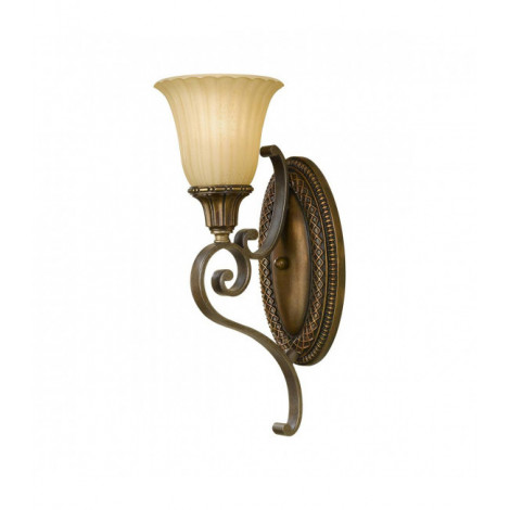 Applique Kelham, bronze doré et verre Scavo, 1 ampoule|Appliques murales|Luminaire Center