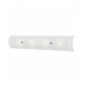 Applique Duet, 76.2 cm, verre givré et blanc, chrome poli, LED, 4 éclairages|Appliques murales|Luminaire Center