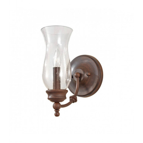 Applique Pickering Lane, Bronze et verre, 1 ampoule|Appliques murales|Luminaire Center