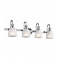 Applique Cora, chrome poli, verre, 4 LED|Appliques murales|Luminaire Center