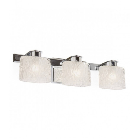Applique Seaview, chrome poli, verre givré, 3 LED|Appliques murales|Luminaire Center
