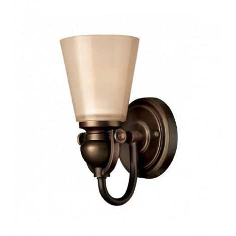 Applique Mayflower, bronze vieilli et verre, 1 ampoule|Appliques murales|Luminaire Center