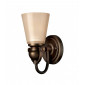 Applique Mayflower, bronze vieilli et verre, 1 ampoule|Appliques murales|Luminaire Center