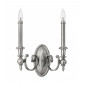 Applique Yorktown, nickel brossé, 2 ampoules|Appliques murales|Luminaire Center