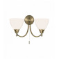 Applique Alton, laiton antique et verre, 2 ampoules|Appliques murales|Luminaire Center