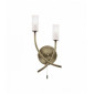 Applique Havana, laiton antique et verre, 2 ampoules|Appliques murales|Luminaire Center