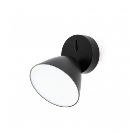 Aplique murale noire Flash 1 ampoule|Appliques murales|Luminaire Center
