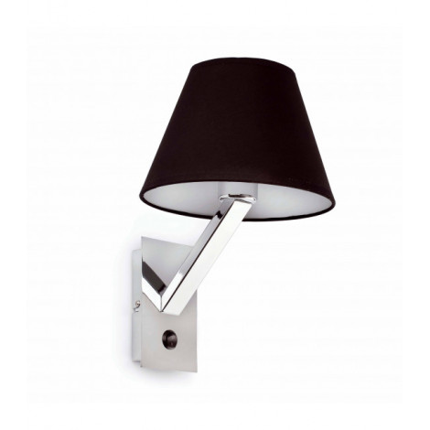 Aplique murale noire Moma 1 ampoule h35 cm|Appliques murales|Luminaire Center