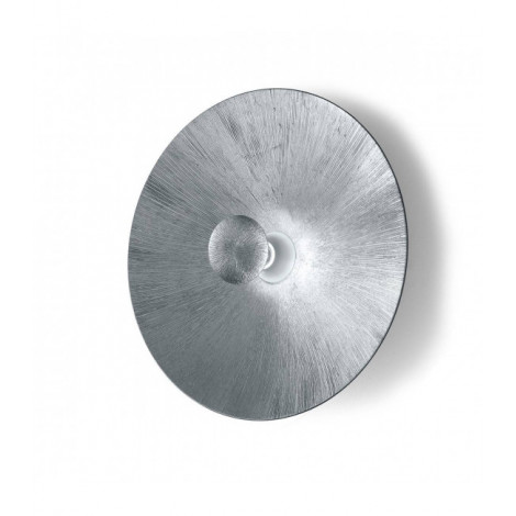 Applique murale MOON blanc mat 1 ampoule Argent ensoleillé|Appliques murales|Luminaire Center