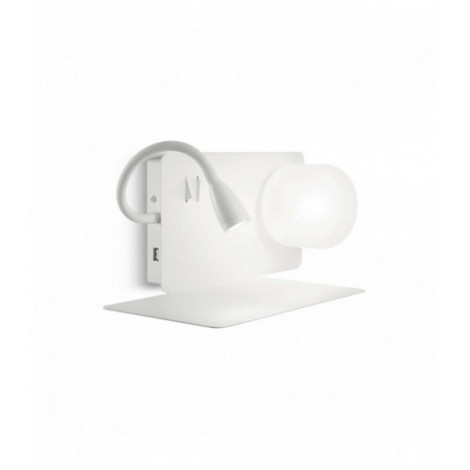 Applique murale Blanche BOOK 2 ampoules|Appliques murales|Luminaire Center