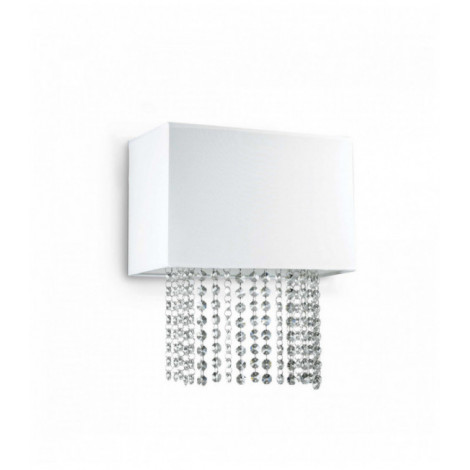 Applique murale Blanche en cristal PHOENIX 2 ampoules|Appliques murales|Luminaire Center