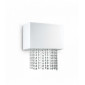 Applique murale Blanche en cristal PHOENIX 2 ampoules|Appliques murales|Luminaire Center