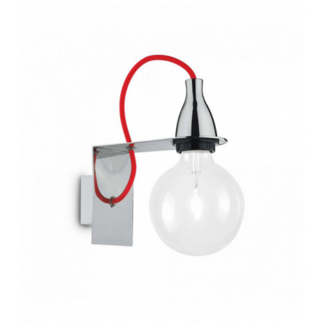 Applique murale Chromée MINIMAL 1 ampoule|Appliques murales|Luminaire Center