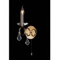 Applique murale Torino avec interrupteur 1 Ampoule doré/cristal|Appliques murales|Luminaire Center