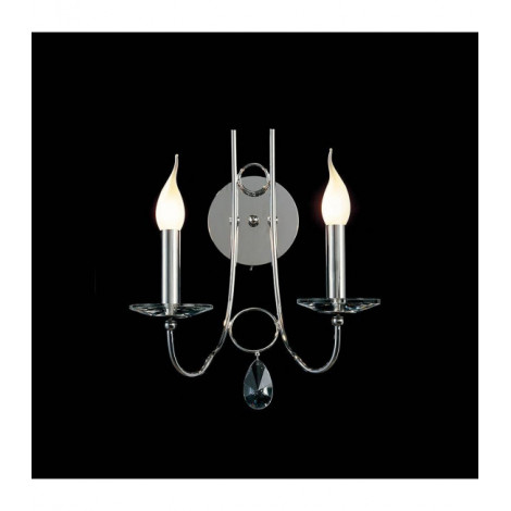 Applique murale Danya 2 Ampoules chrome poli/cristal|Appliques murales|Luminaire Center