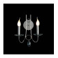 Applique murale Danya 2 Ampoules chrome poli/cristal|Appliques murales|Luminaire Center