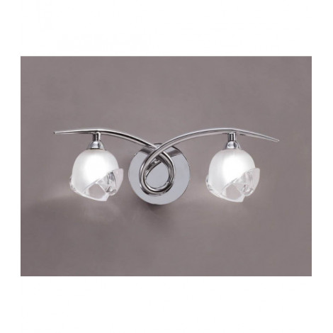 Applique murale Fragma avec interrupteur 2 Ampoules G9, chrome poli|Appliques murales|Luminaire Center